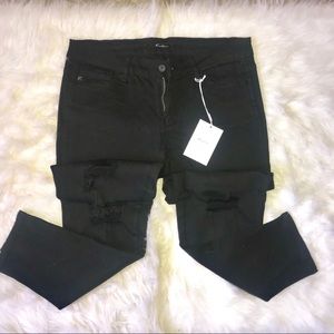 Kancan black distressed jeans